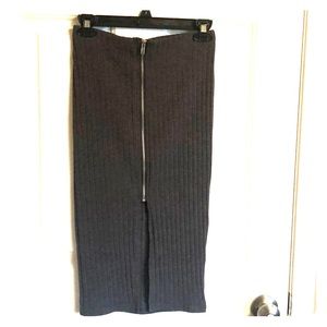 Dark gray pencil skirt